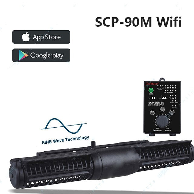 Jebao WIFI SCP 70M / 120M / 150M / 180M WIFI Series SINE Cross Flow Wavemaker