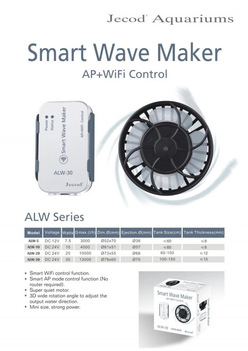 Jebao ALW Series Smart Wavemaker WIFI APP NEW VERSION