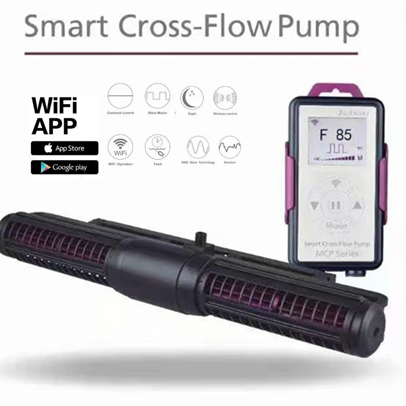 Jebao MCP Series Smart Crossflow LCD Display WIFI Wavemaker – Green Aquatic